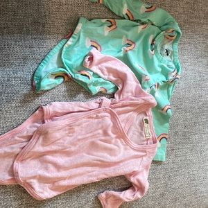 Monica + Andy onesies